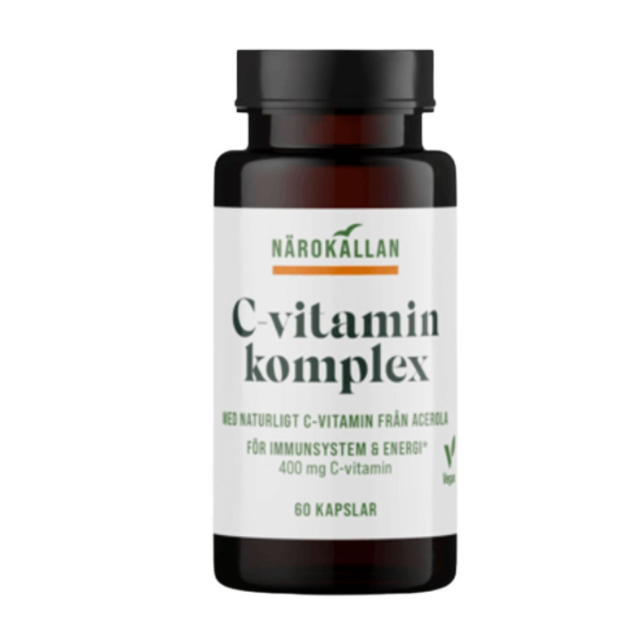C-vitamin Komplex 400 mg 60 kapsler i gruppen Kosttilskudd / Vitaminer / Vitamin C hos Rawfoodshop Scandinavia AB (100037)