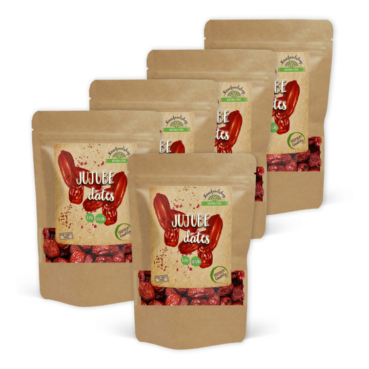 Jujube Dadler 200g x 5 pakker i gruppen Råvarer & Drikke / Frukt og bær / Annen Frukt og Bær hos Rawfoodshop Scandinavia AB (100115-SET5)