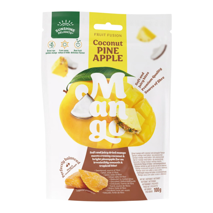 Mango med Ananas & Kokos 100 g i gruppen Råvarer & Drikke / Frukt og bær / Mango hos Rawfoodshop Scandinavia AB (1050-2)