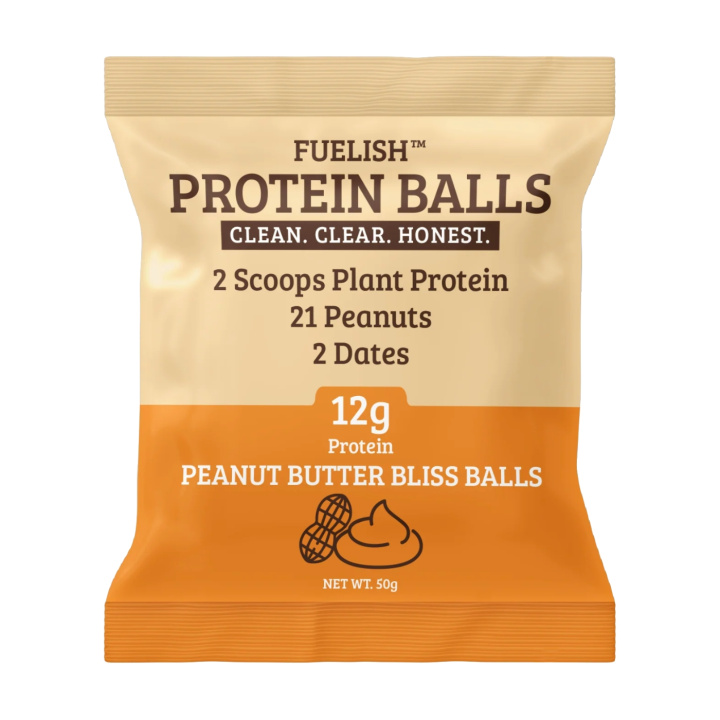Peanutbutter Balls 50g i gruppen Råvarer & Drikke / Godteri og sjokolade / Sjokolade og bars hos Rawfoodshop Scandinavia AB (105)
