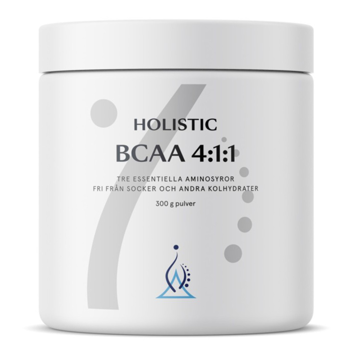 Holistic BCAA 4:1:1 300g i gruppen Kosttilskudd / Proteiner & Aminosyrer / Aminosyrer hos Rawfoodshop Scandinavia AB (10620)