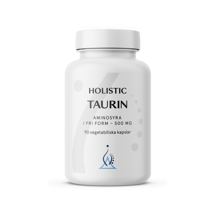 Holistic Taurin 500mg 90 kapsler i gruppen Kosttilskudd / Proteiner & Aminosyrer / Aminosyrer hos Rawfoodshop Scandinavia AB (10682)