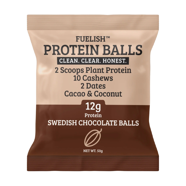 Swedish Chocolate Balls 50g i gruppen Råvarer & Drikke / Godteri og sjokolade / Sjokolade og bars hos Rawfoodshop Scandinavia AB (107)