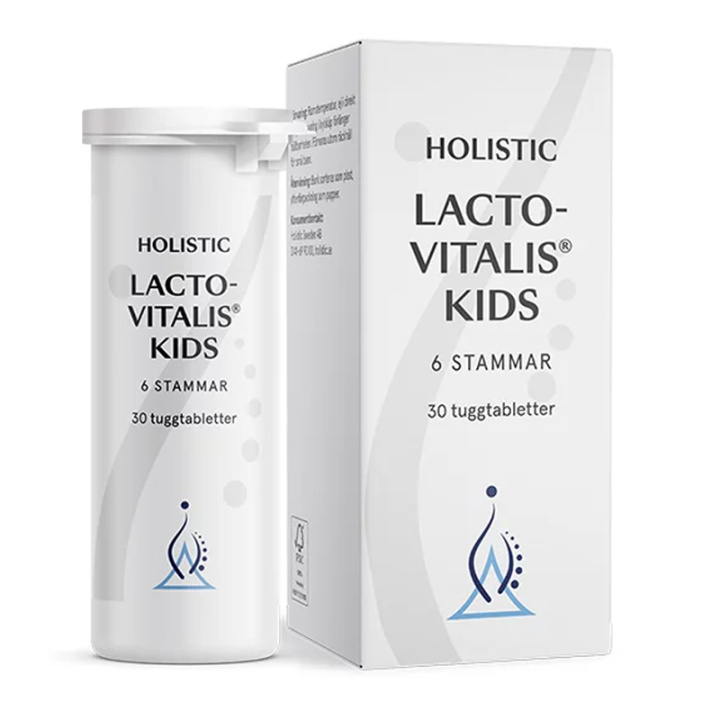 Holistic LactoVitalis Kids 30 tab i gruppen Kosttilskudd / Andre kosttilskudd / Melkesyrebakterier hos Rawfoodshop Scandinavia AB (1122)