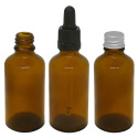 Glassflaske Brun 50ml