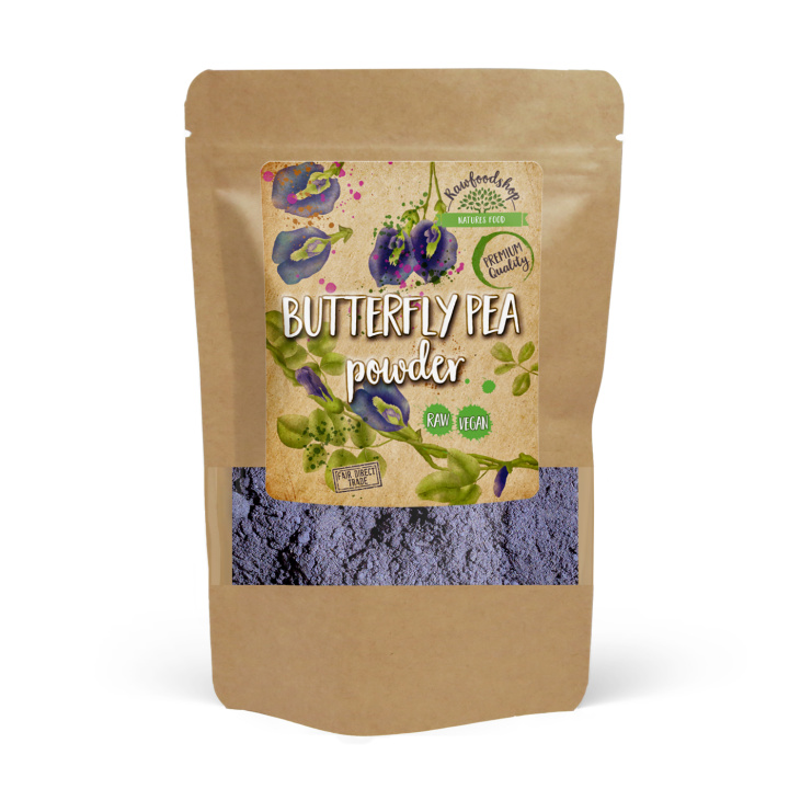 Butterfly Pea RAW 100g i gruppen OUTLET 20-80% / Helsekost 20-70% / Helsekost 30% hos Rawfoodshop Scandinavia AB (1278100)