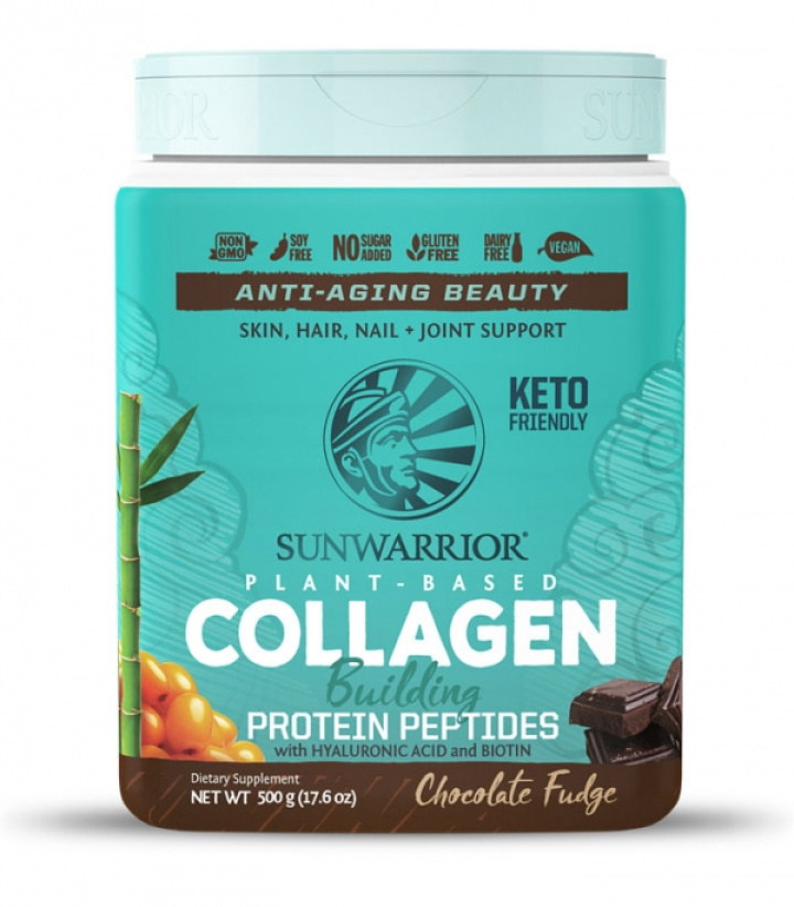 Sunwarrior Collagen Building Protein Sjokolade 500g i gruppen Råvarer & Drikke / Helsekost / Kollagen hos Rawfoodshop Scandinavia AB (1284)