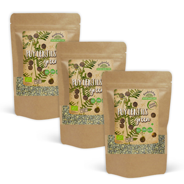 Puylinser Grønne ØKO 500g x 3 pakker i gruppen Råvarer & Drikke / Spiskammer / Belgvekster hos Rawfoodshop Scandinavia AB (130101-SET3)
