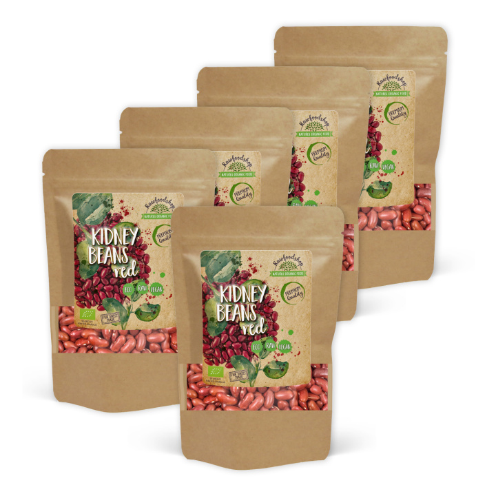 Kidneybønner Røde ØKO 1kg x 5 pakker i gruppen Råvarer & Drikke / Spiskammer / Belgvekster hos Rawfoodshop Scandinavia AB (130511-SET5)
