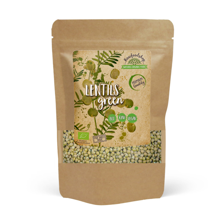 Linser Grønne ØKO 1kg i gruppen Råvarer & Drikke / Spiskammer / Belgvekster hos Rawfoodshop Scandinavia AB (131511)