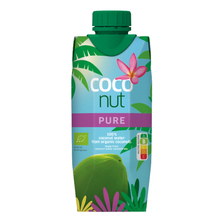 Kokosvann Pure Aqua Verde ØKO 330 ml i gruppen Råvarer & Drikke / Drikkevarer / Kokosnøttvann hos Rawfoodshop Scandinavia AB (13581)
