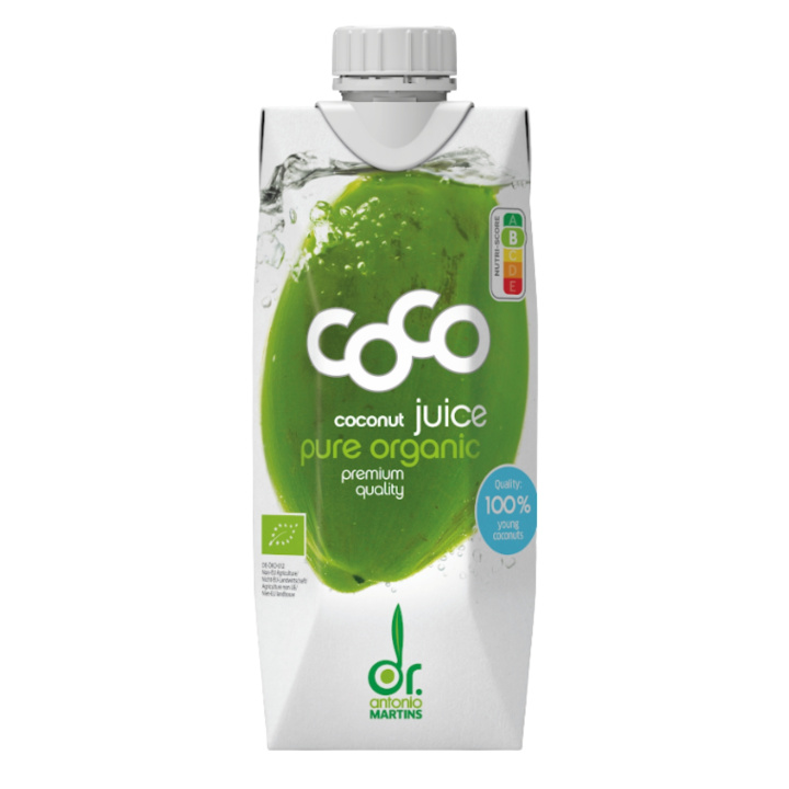 Kokosvann Pure Premium ØKO 500 ml i gruppen Råvarer & Drikke / Drikkevarer / Kokosnøttvann hos Rawfoodshop Scandinavia AB (13611)