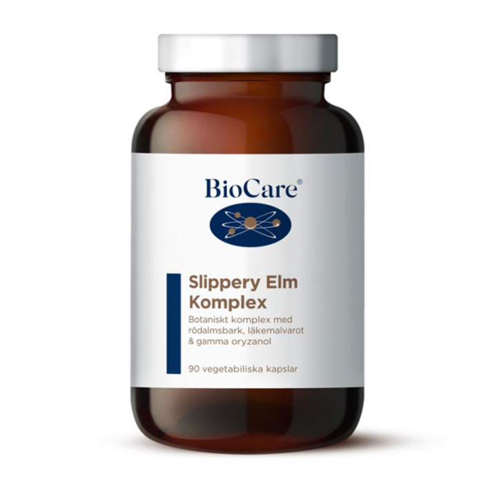 Biocare Slippery Elm 90kaps i gruppen Kosttilskudd / Urter & Planter hos Rawfoodshop Scandinavia AB (1424)