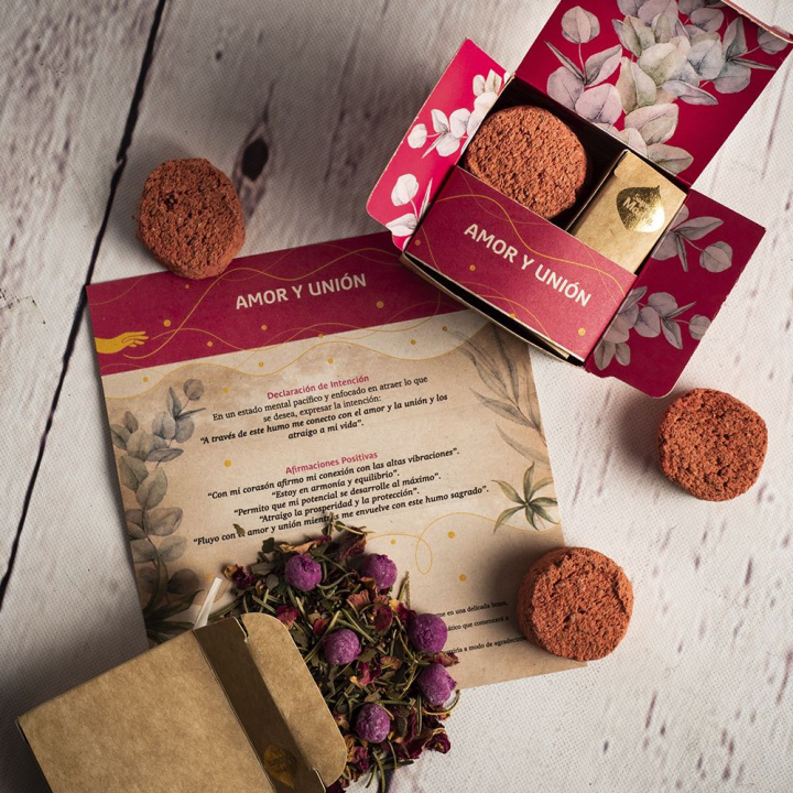 Sacred Smoke Kit Amor and union i gruppen Hjem & Sjel / Stemning & duft / Røkelse hos Rawfoodshop Scandinavia AB (143-01)