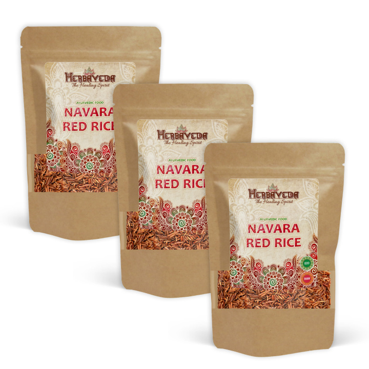 Ris Rødt Ayurveda Navara ØKO 500g x 3 pakker i gruppen Råvarer & Drikke / Spiskammer / Ris og bygg hos Rawfoodshop Scandinavia AB (151502-SET3)