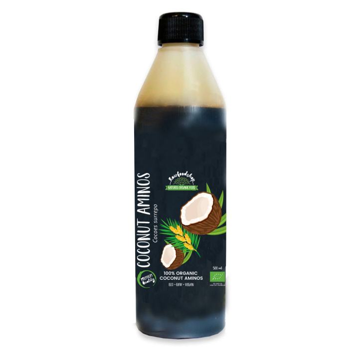 Kokos Aminos ØKO 500ml i gruppen Råvarer & Drikke / Spiskammer / Smaksetting / Soya og sauser hos Rawfoodshop Scandinavia AB (17310)