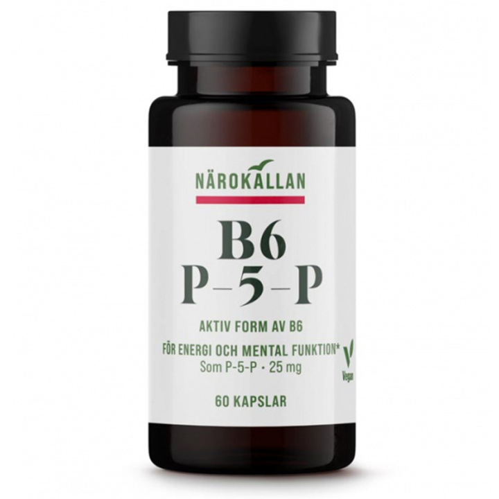 B6 P5P 25 mg i gruppen Kosttilskudd / Vitaminer / Vitamin B hos Rawfoodshop Scandinavia AB (1752)