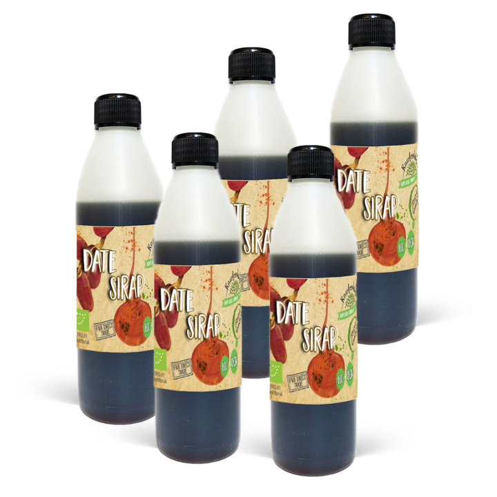 Daddel Sirup ØKO 500ml x 5 flasker i gruppen Råvarer & Drikke / Baking / Sirup hos Rawfoodshop Scandinavia AB (1757-SET5)