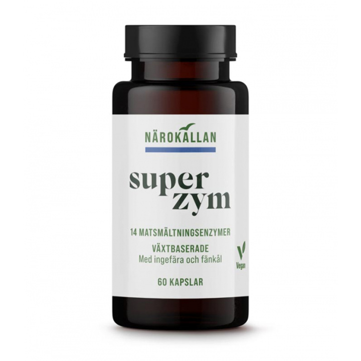 Superzym 60 kaps i gruppen Kosttilskudd / Andre kosttilskudd / Enzymer hos Rawfoodshop Scandinavia AB (1812)