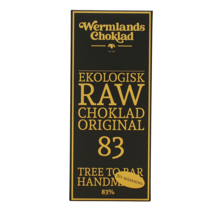 Wermlandschoklad Original 83% ØKO 50g i gruppen Råvarer & Drikke / Godteri og sjokolade / Sjokolade og bars hos Rawfoodshop Scandinavia AB (1820X10)