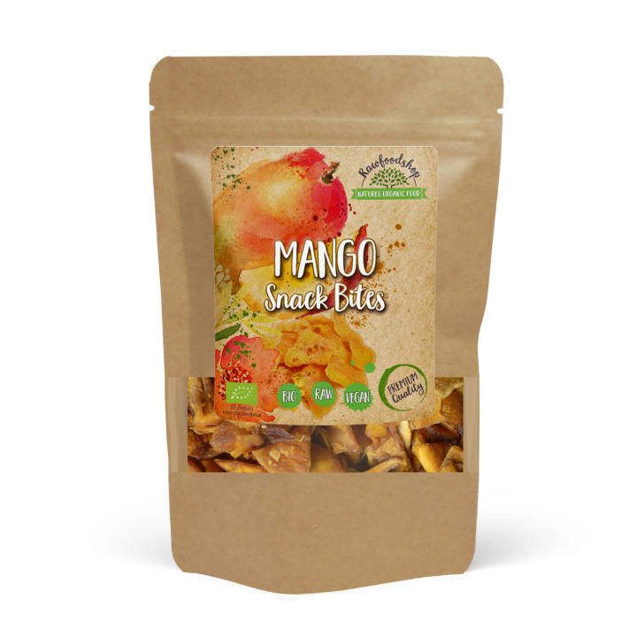 Mango Snackbiter ØKO 100g i gruppen Råvarer & Drikke / Frukt og bær / Mango hos Rawfoodshop Scandinavia AB (18223-100)