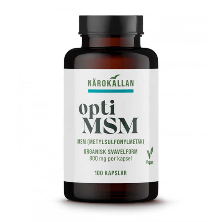 OptiMSM 100 Kapsler i gruppen Kosttilskudd / Andre kosttilskudd / MSM hos Rawfoodshop Scandinavia AB (1850)