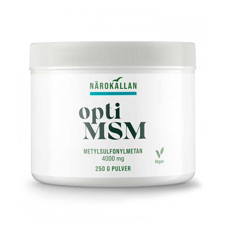 OptiMSM 250g i gruppen Kosttilskudd / Andre kosttilskudd / MSM hos Rawfoodshop Scandinavia AB (1852)