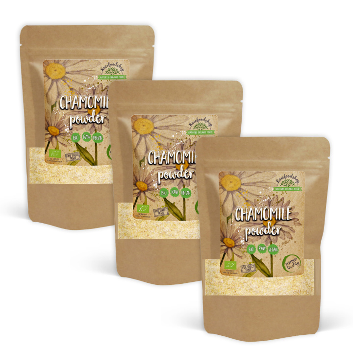 Kamillepulver ØKO 125 g x 3 pakker i gruppen Råvarer & Drikke / Helsekost / Grønne Pulver hos Rawfoodshop Scandinavia AB (1862125-SET3)