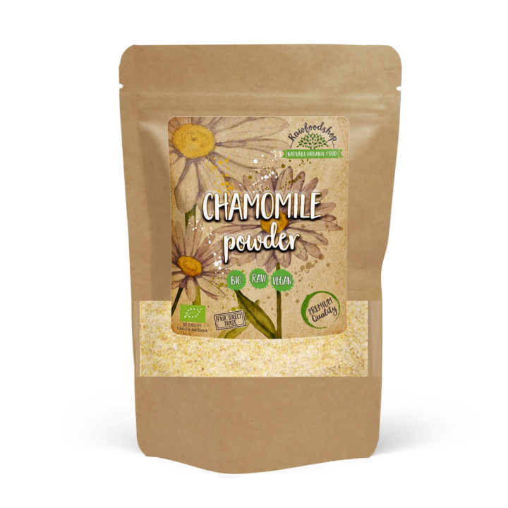 Kamillepulver ØKO 125 g i gruppen Råvarer & Drikke / Helsekost / Grønne Pulver hos Rawfoodshop Scandinavia AB (1862125)