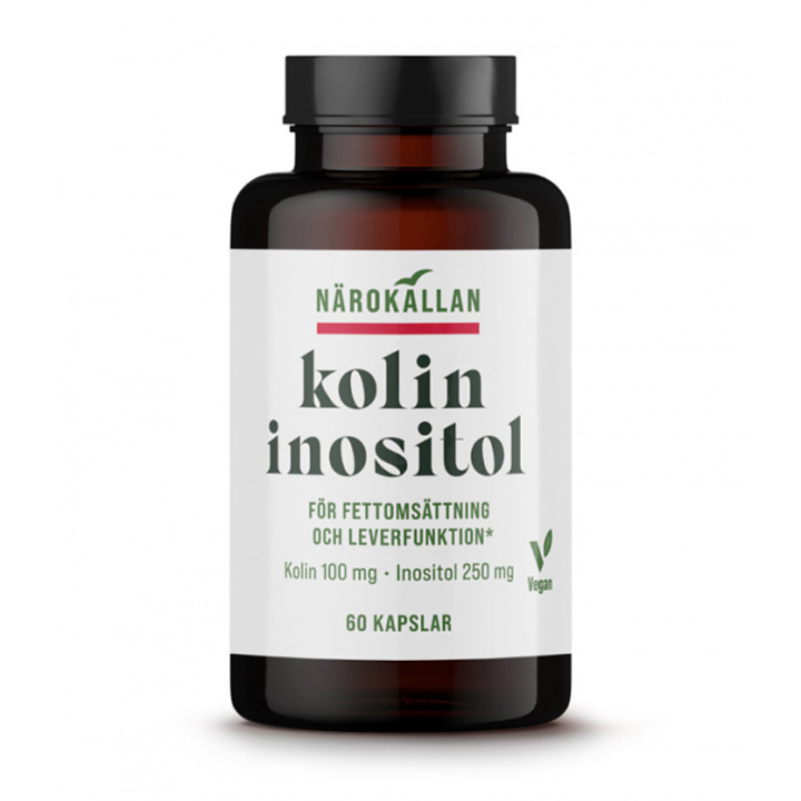 Kolin & Inositol 60 kapsler i gruppen Kosttilskudd / Vitaminer / Vitamin B hos Rawfoodshop Scandinavia AB (1879)