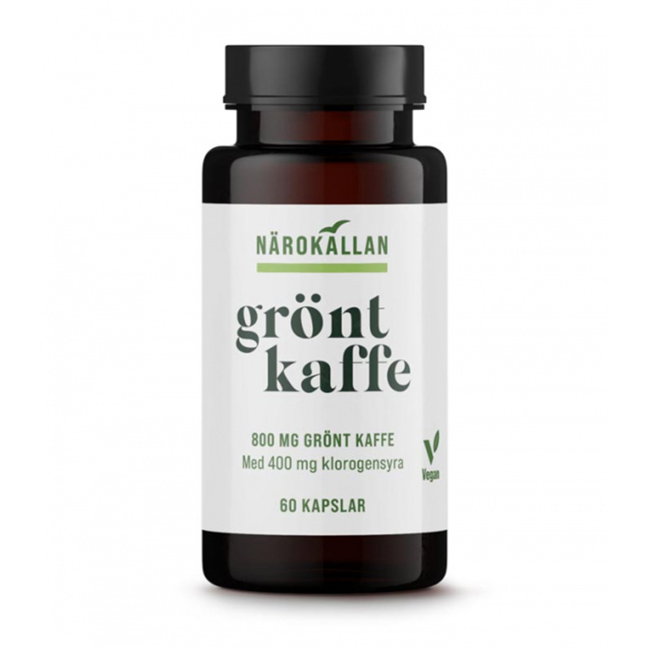 Grønn Kaffeekstrakt 60 kaps i gruppen Kosttilskudd / Urter & Planter hos Rawfoodshop Scandinavia AB (1972)