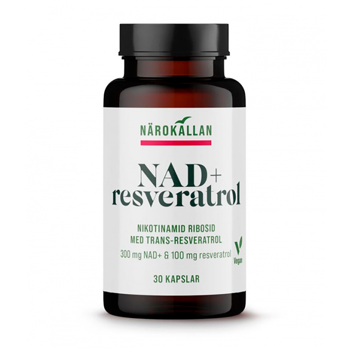 NAD+Resveratrol 30 kaps i gruppen Kosttilskudd / Urter & Planter hos Rawfoodshop Scandinavia AB (2013)