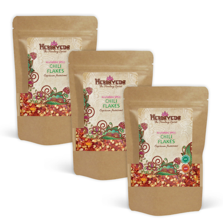 Chilliflakes ØKO 50g x 3 pakker i gruppen Råvarer & Drikke / Spiskammer / Krydder & Salt hos Rawfoodshop Scandinavia AB (201471-SET3)