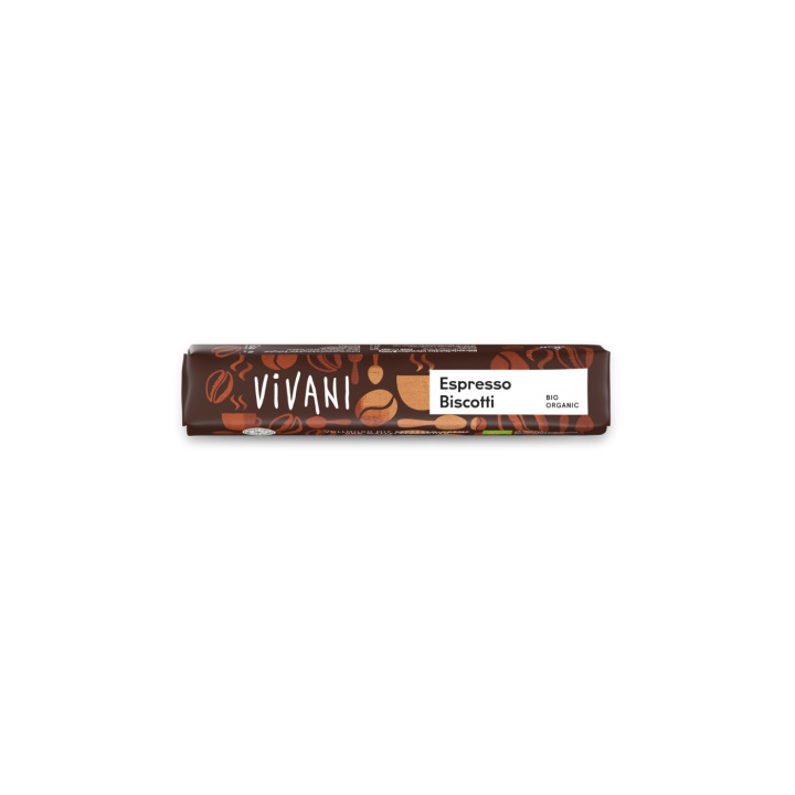 Sjokolade Espresso Biscotti ØKO 40g i gruppen Råvarer & Drikke / Godteri og sjokolade / Sjokolade og bars hos Rawfoodshop Scandinavia AB (20222)