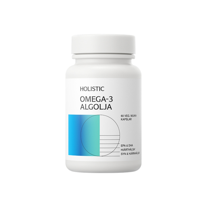 Holistic Omega-3 Algeolje 60 kaps i gruppen Kosttilskudd / Andre kosttilskudd / Omega 3 og fettsyrer hos Rawfoodshop Scandinavia AB (20810)