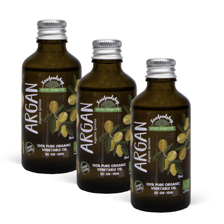 Arganolje ØKO 50ml x 3 flasker i gruppen Hud & Kropp / Naturlig DIY / Vegetabilske oljer hos Rawfoodshop Scandinavia AB (2133201-SET3)