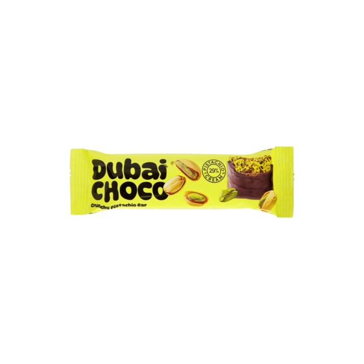 Dubai Sjokolade Pistasj Bar 55g i gruppen Nyheter hos Rawfoodshop Scandinavia AB (2201)