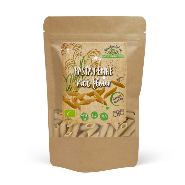 Pasta Penne Rismel ØKO 250g i gruppen Råvarer & Drikke / Spiskammer / Pasta og nudler hos Rawfoodshop Scandinavia AB (22266-1)