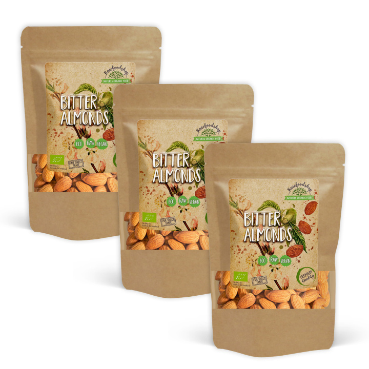 Bittermandel ØKO 100g x 3 pakker i gruppen Råvarer & Drikke / Nøtter hos Rawfoodshop Scandinavia AB (22505-SET3)