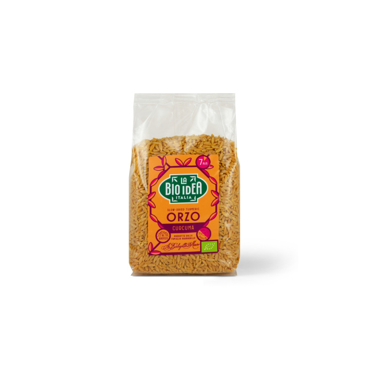 Orzo Gurkemeie & Svart Pepper ØKO 400g i gruppen Råvarer & Drikke / Spiskammer / Pasta og nudler hos Rawfoodshop Scandinavia AB (23202)