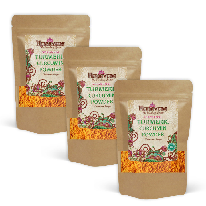 Gurkemeie Curcumin ØKO 500g x 3 pakker i gruppen Råvarer & Drikke / Spiskammer / Krydder & Salt / Gurkemeie hos Rawfoodshop Scandinavia AB (2592-SET3)
