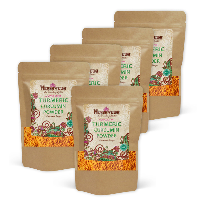 Gurkemeie Curcumin ØKO 500g x 5 pakker i gruppen Råvarer & Drikke / Spiskammer / Krydder & Salt / Gurkemeie hos Rawfoodshop Scandinavia AB (2592-SET5)