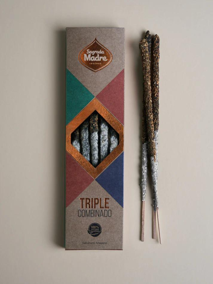Trippel Premium 3-i-1 røkelsespinner 8 stk i gruppen Hjem & Sjel / Stemning & duft / Røkelse hos Rawfoodshop Scandinavia AB (27-01)