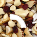 Nøtte- & Fruktmiks Macadamia Tranebær Banan ØKO 200g