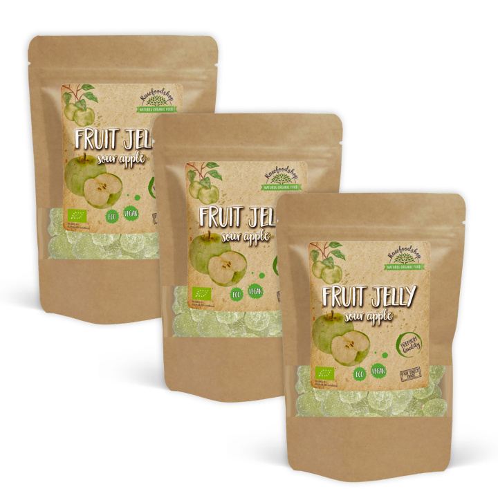 Fruktgelé Sur eple ØKO 100g x 3 pakker i gruppen Råvarer & Drikke / Godteri og sjokolade / Sukkertøy hos Rawfoodshop Scandinavia AB (29145100-SET3)