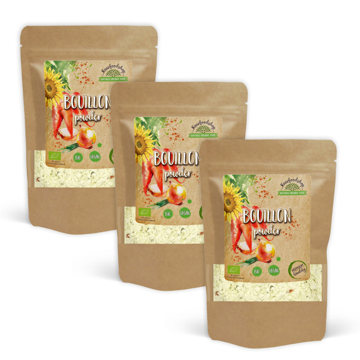 Buljong uten sukker og gjær ØKO 220g x 3 pakker i gruppen Råvarer & Drikke / Spiskammer / Smaksetting hos Rawfoodshop Scandinavia AB (29156220-SET3)