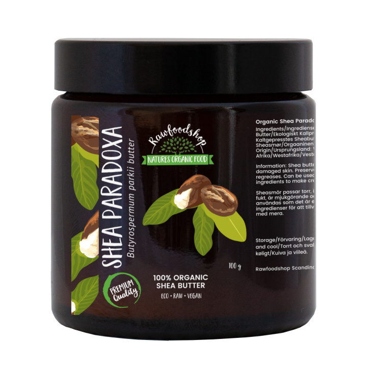 Sheasmør Paradoxa ØKO 100g i gruppen Råvarer & Drikke / Spiskammer / Oljer / Smør og fett hos Rawfoodshop Scandinavia AB (30054-1)
