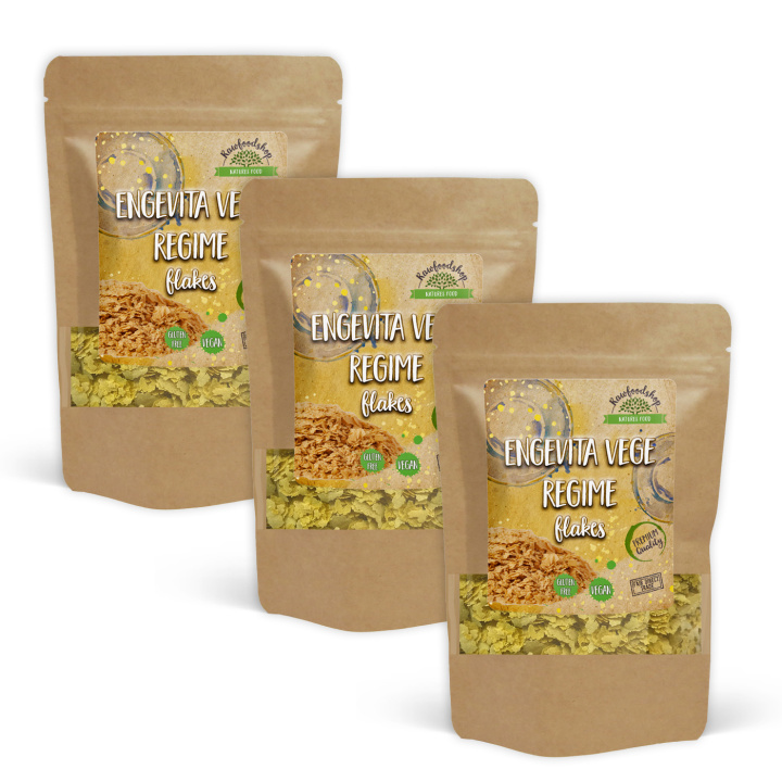 Engevita Vege Regime Næringsgjær Flakes 250g x 3 pakker i gruppen Råvarer & Drikke / Spiskammer / Næringsgjær hos Rawfoodshop Scandinavia AB (321821925250-SET3)