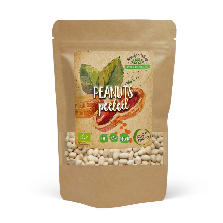 Peanøtter Premium Skallede RAW ØKO 200g i gruppen Råvarer & Drikke / Nøtter / Peanøtter hos Rawfoodshop Scandinavia AB (3393)