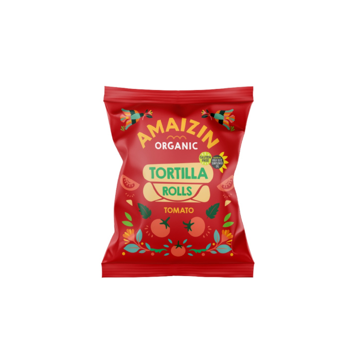Tortilla Rolls Tomat ØKO 100g i gruppen Råvarer & Drikke / Godteri og sjokolade / Snacks hos Rawfoodshop Scandinavia AB (39070)